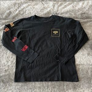 Vans Black Long Sleeve Youth Top